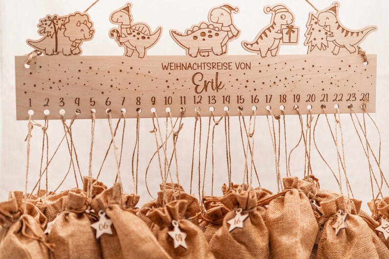 Dino-Adventskalender – weitere Ansicht