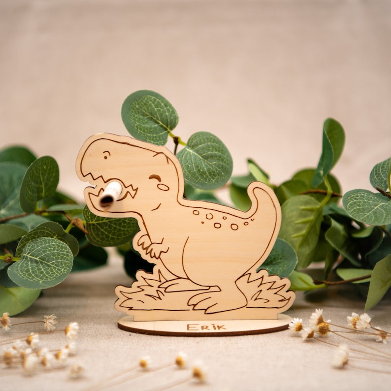 Dino-Stifthalter als Geldgeschenk